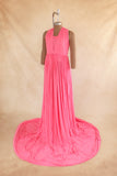 RTS convertible Gown Peach - Free size Without Veil