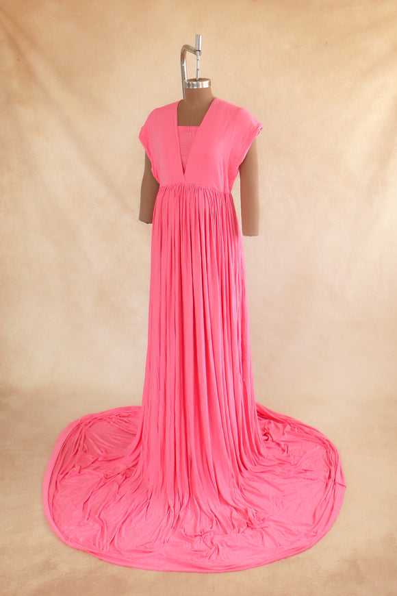 RTS convertible Gown Peach - Free size Without Veil