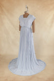 RTS convertible Gown Powder Blue - Free size Without Veil