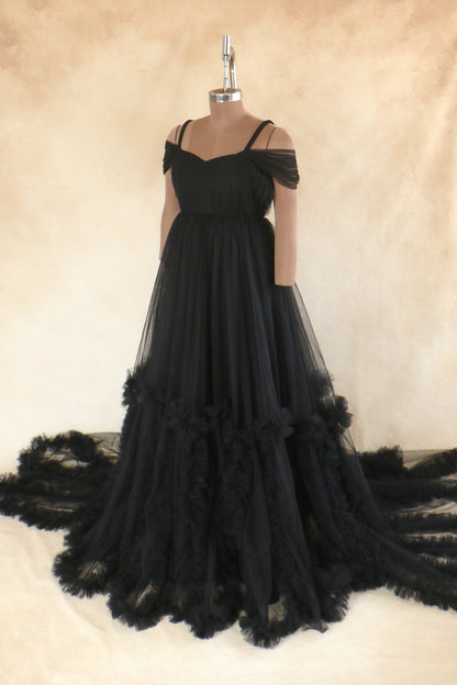 Ajanta gown-  Black