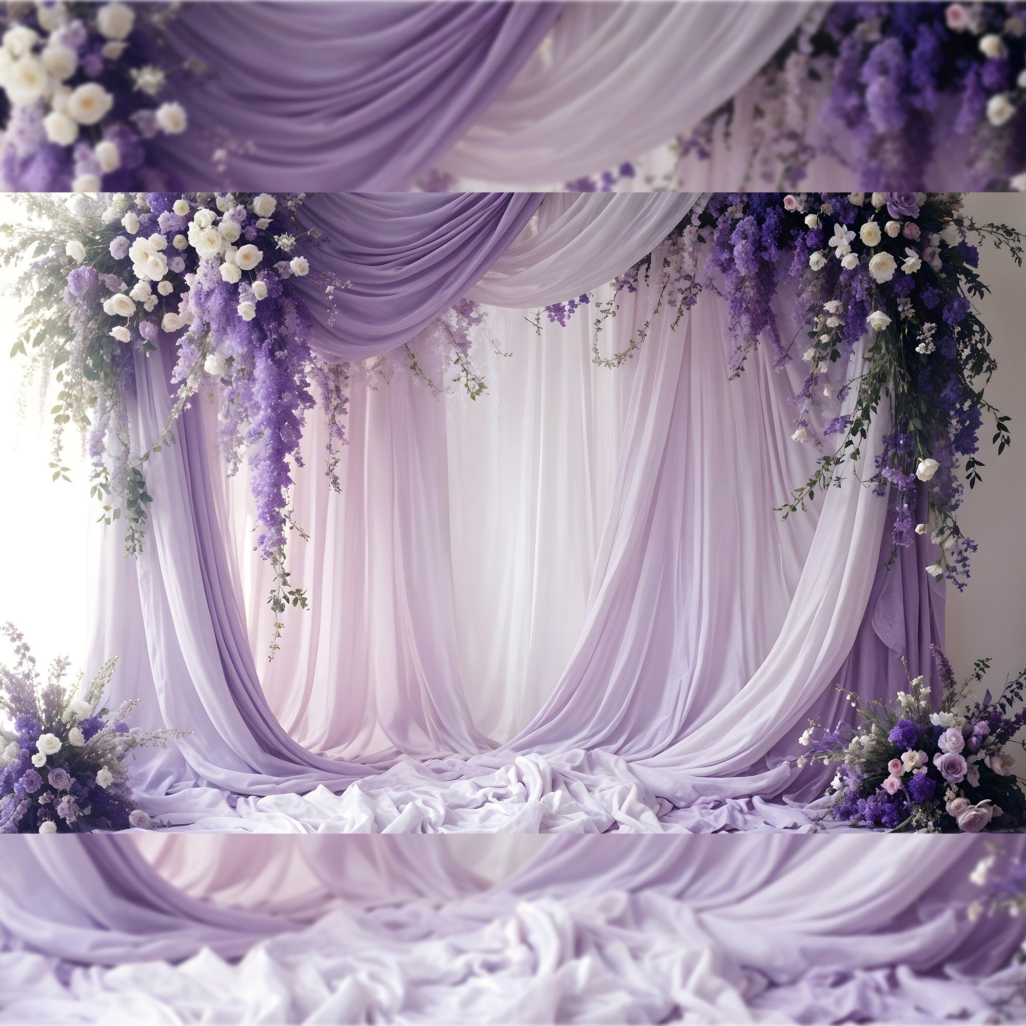 Rts Lavender Drapes 5x8 Ft. Fabric