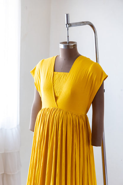 Convertible gown- Mustard Yellow