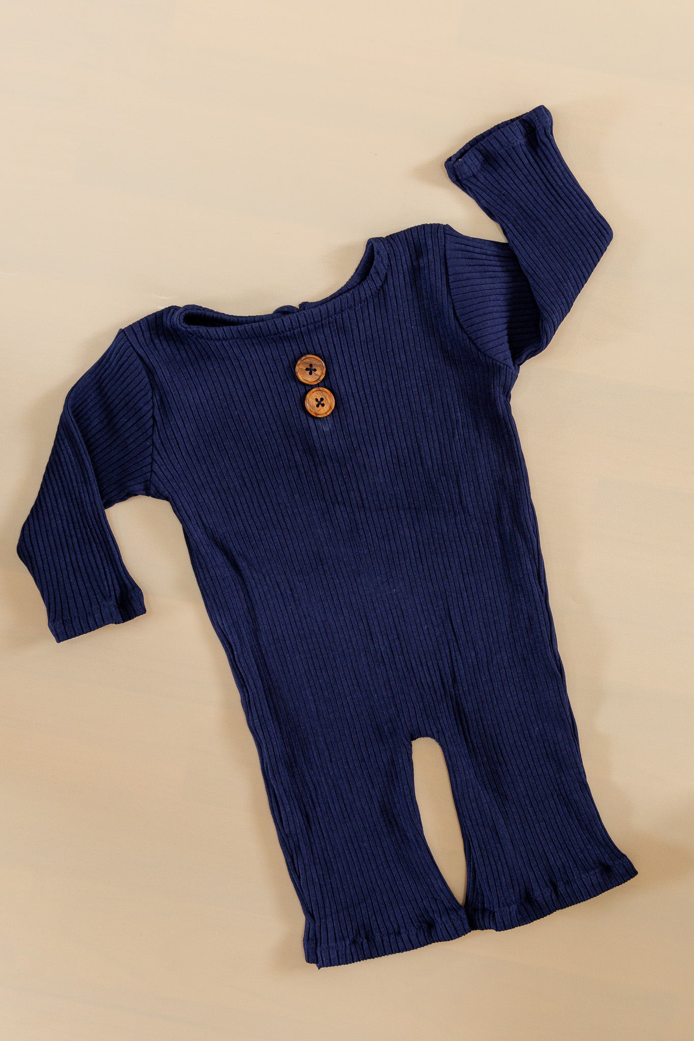 Navy Teddy Romper