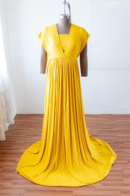 Convertible gown- Mustard Yellow