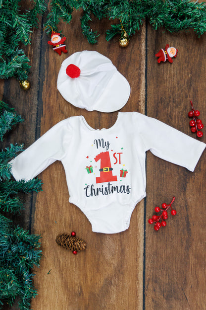 1st Christmas Romper
