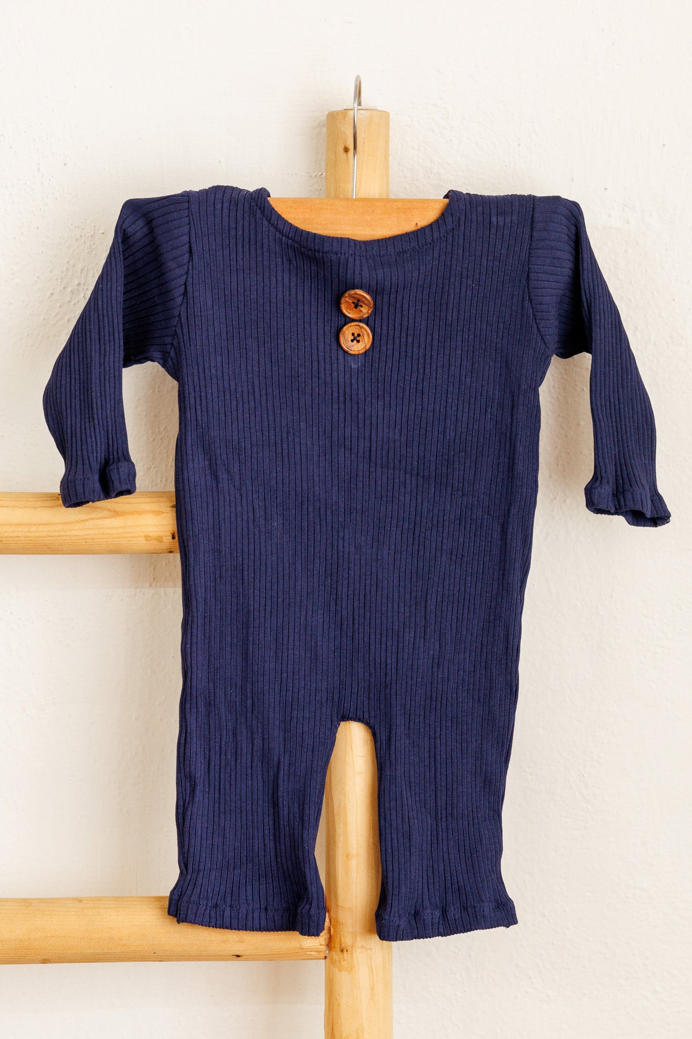 Navy Teddy Romper