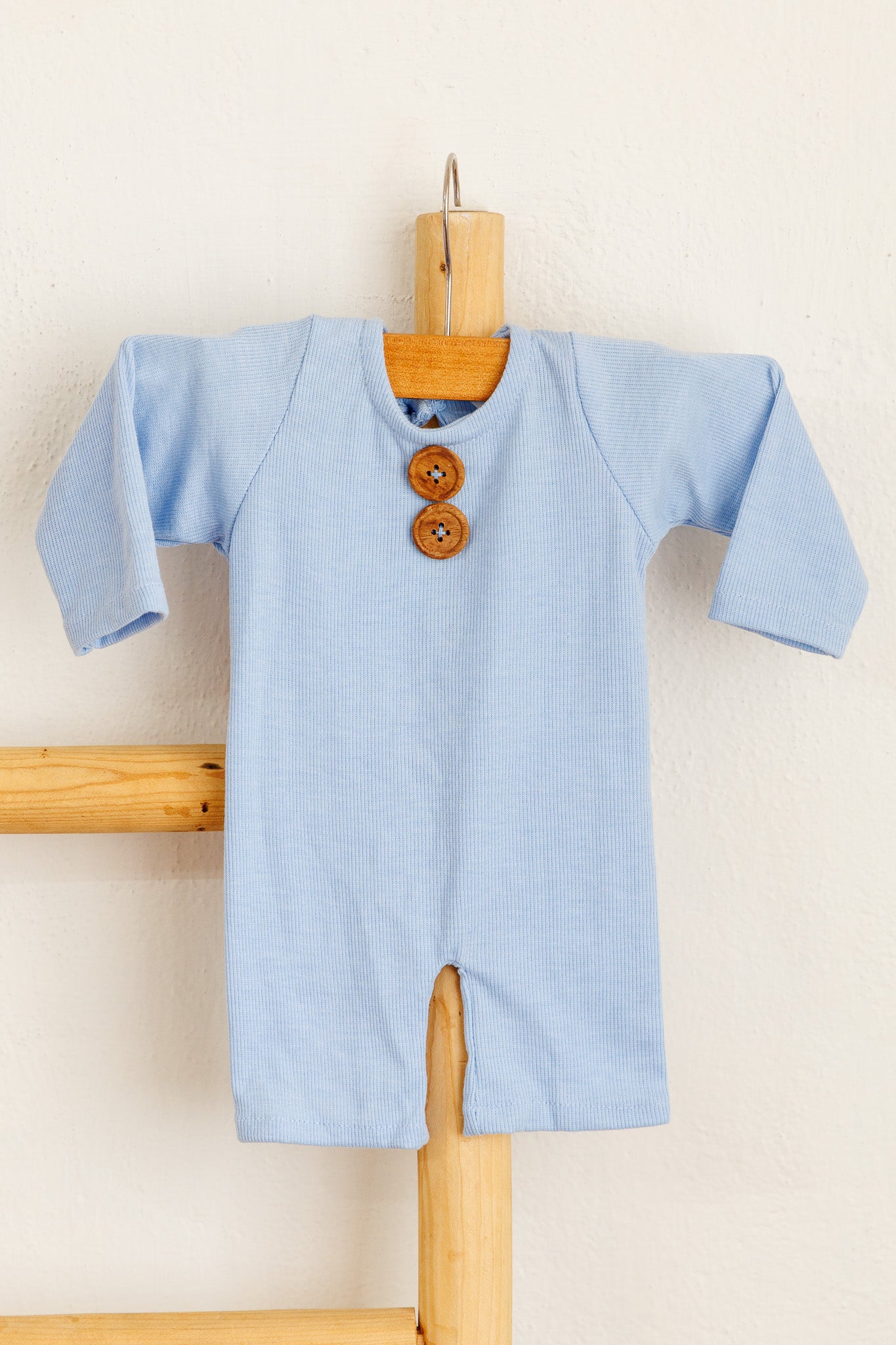 Blue Teddy Romper