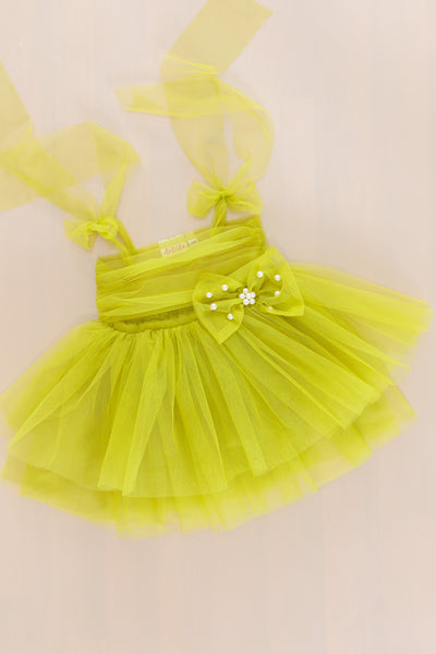Charlotte Frock - Olive Green