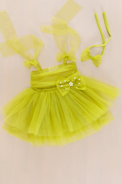 Charlotte Frock - Olive Green