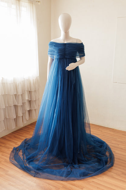 Valencia gown - Teal Blue