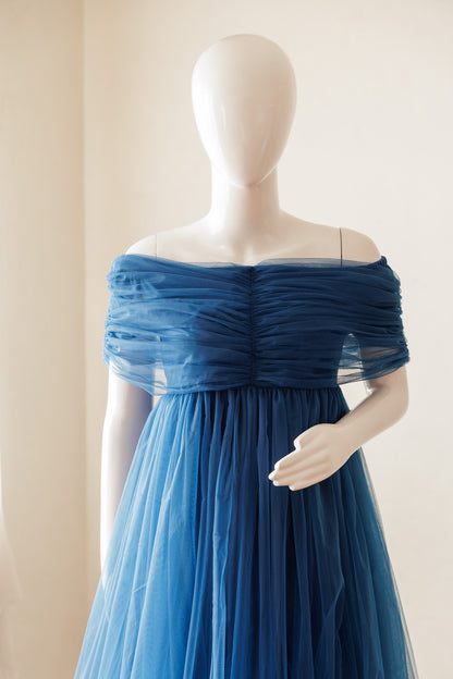 Valencia gown - Teal Blue