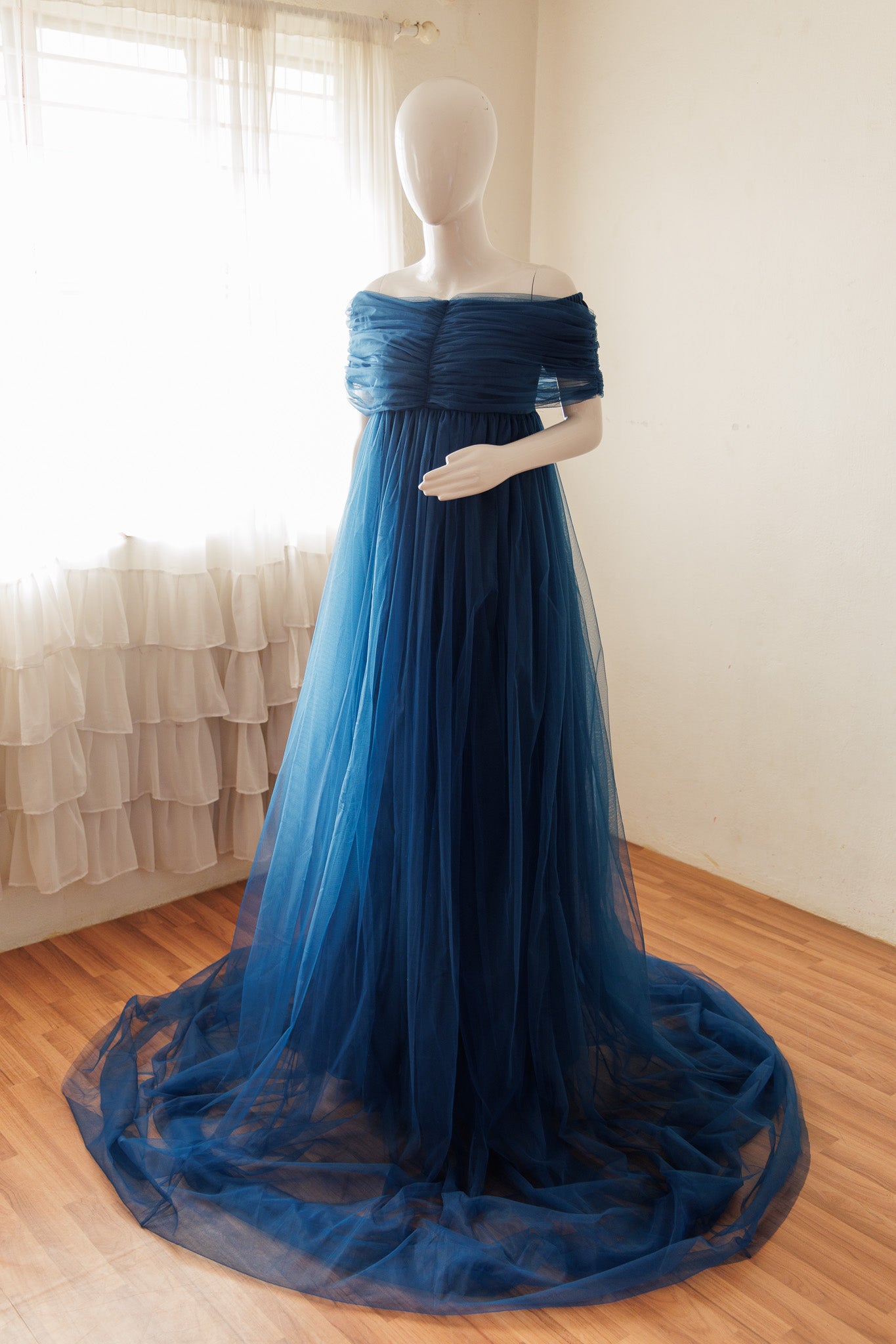 Valencia gown - Teal Blue