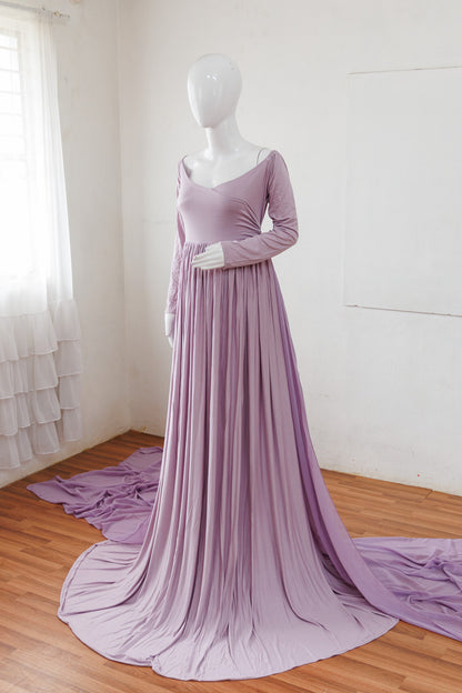 RTS Aurelia Gown- Lavender With Veil XXL