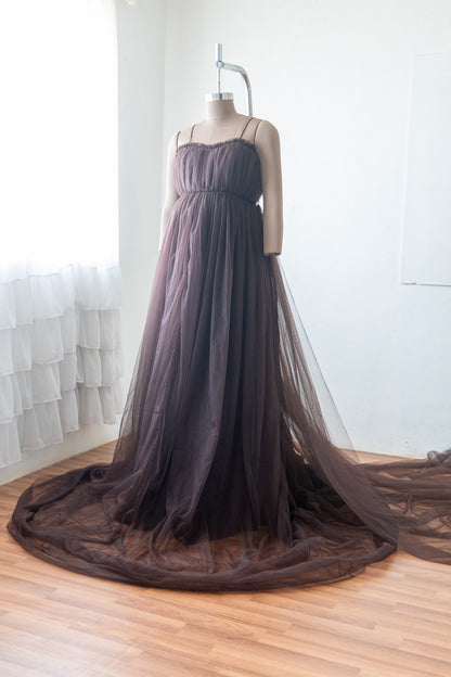 RTS Daisy gown - Brown L-XL