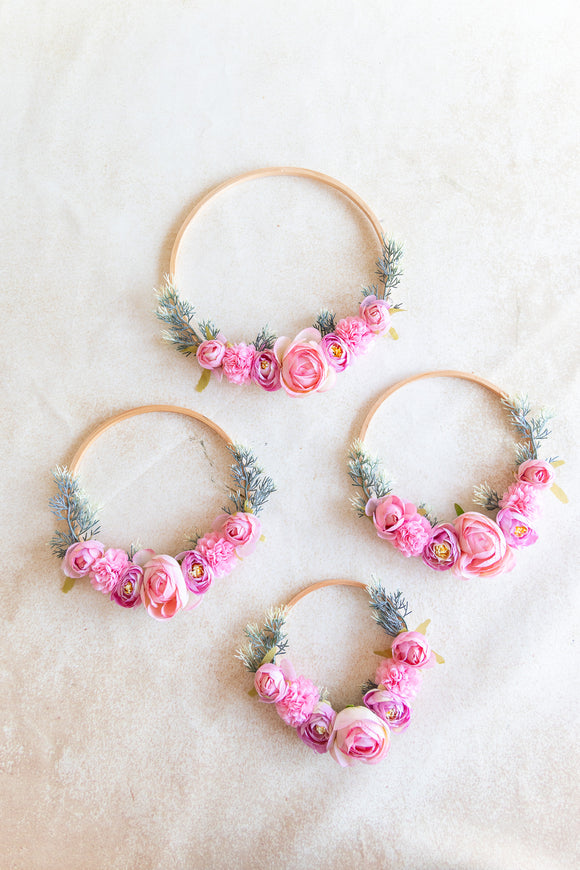Jansy Floral Hoops