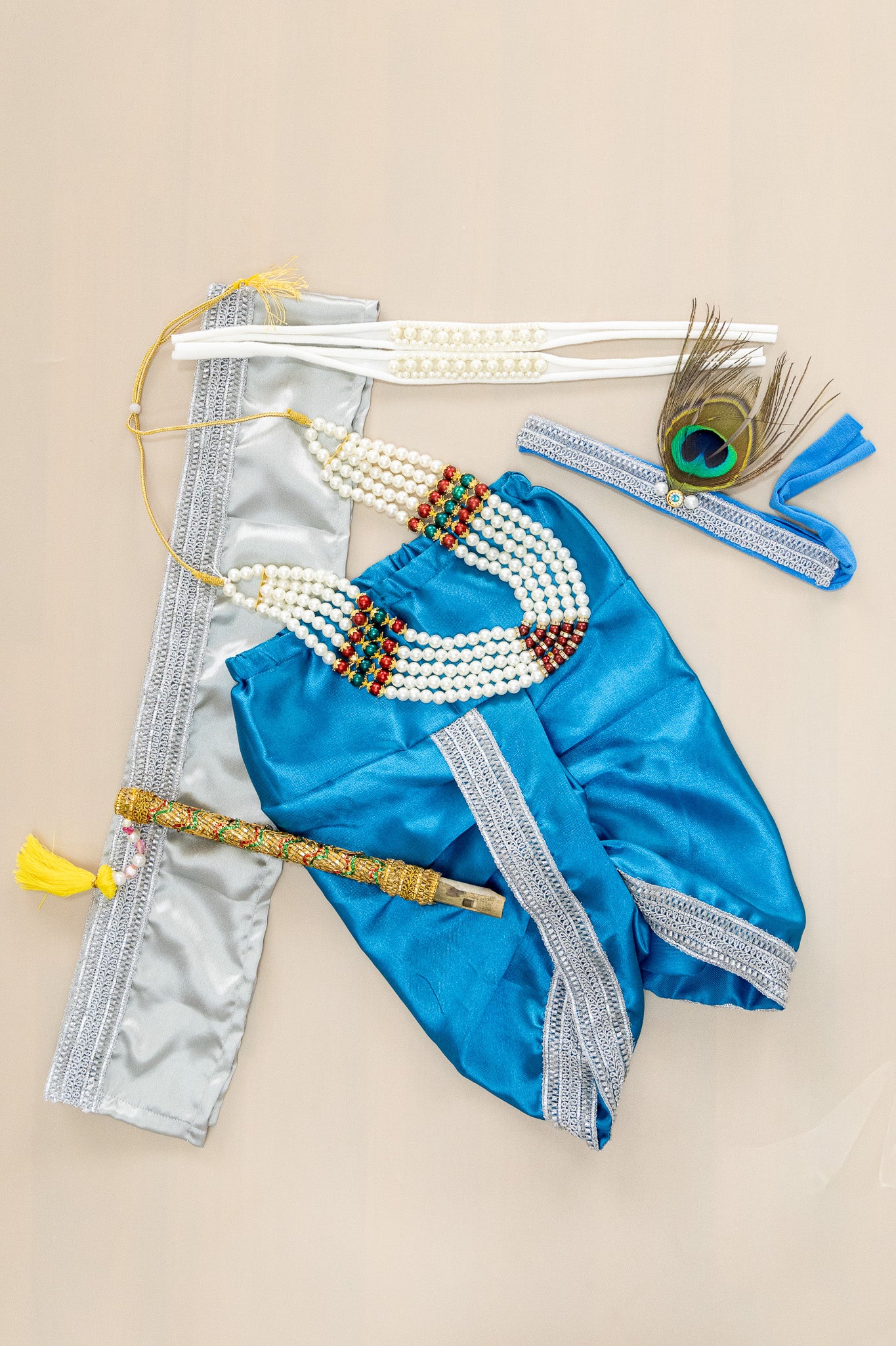 Krishna Outfit - White