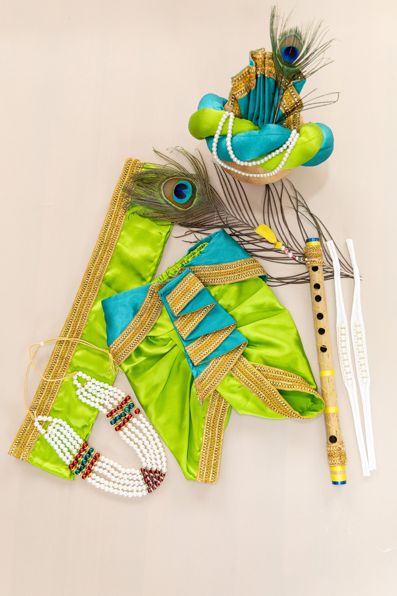Krishna Outfit - Parrot