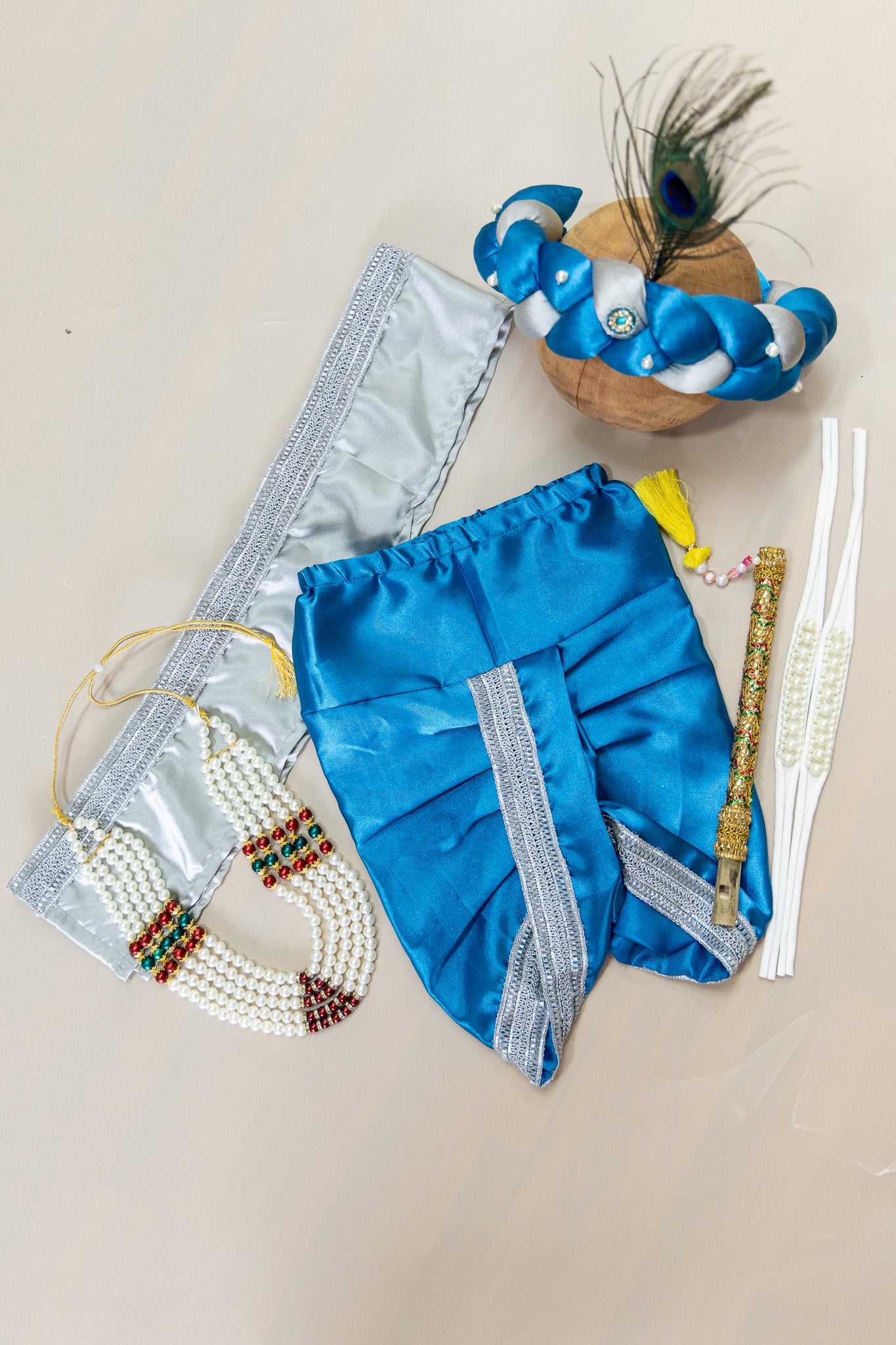 Krishna Outfit - Silver