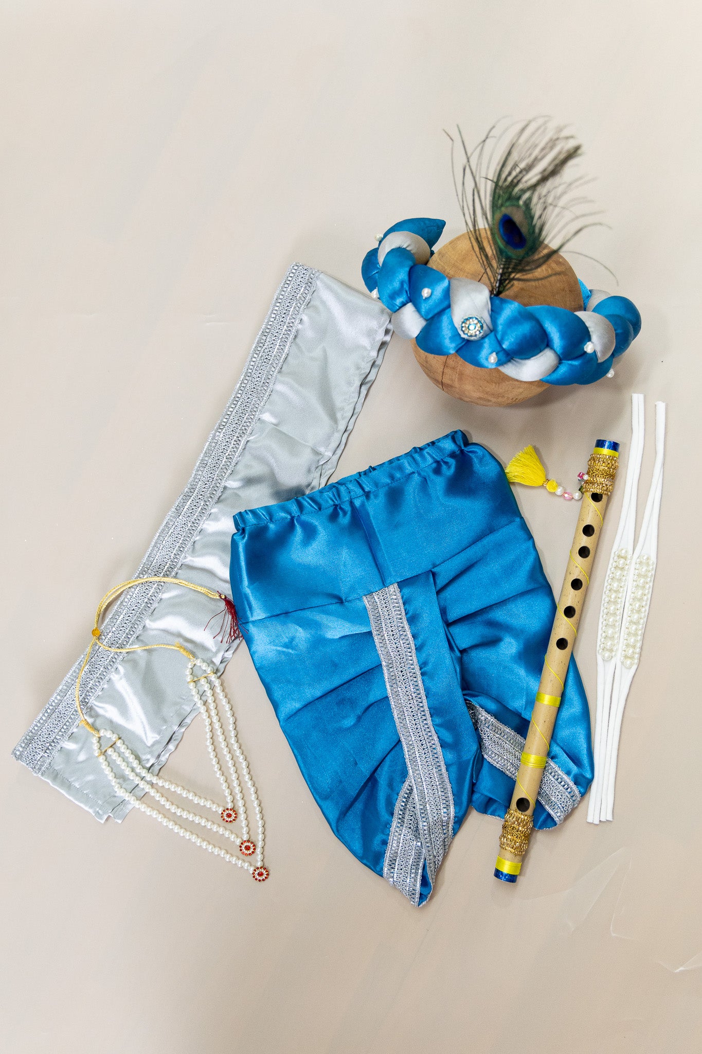 Krishna Outfit - Silver