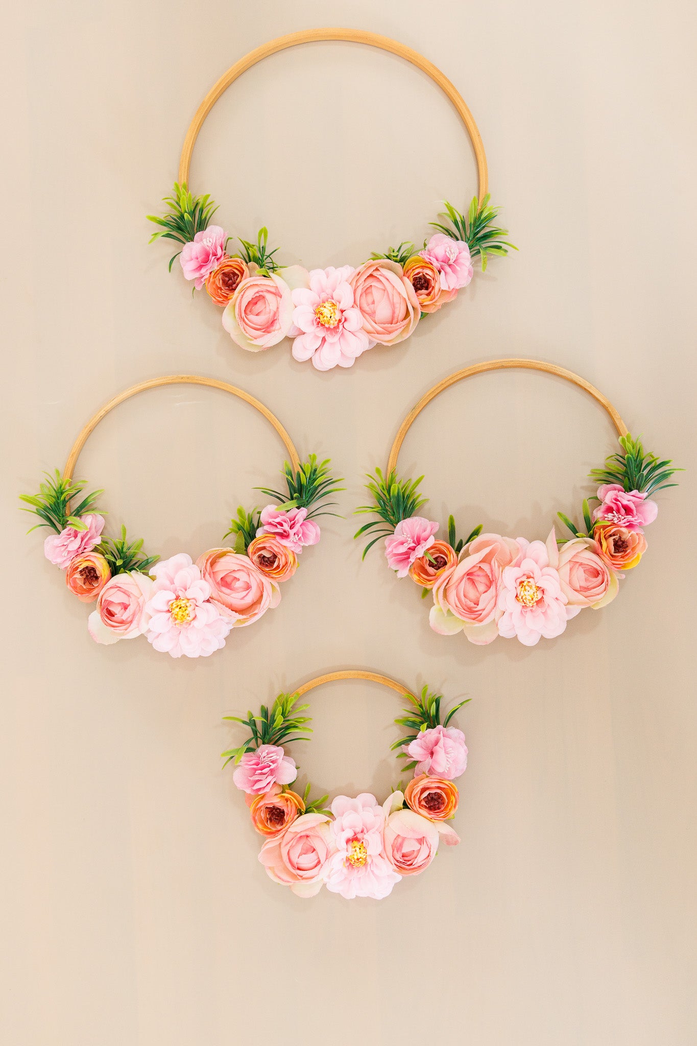 Madlyn Floral Hoops