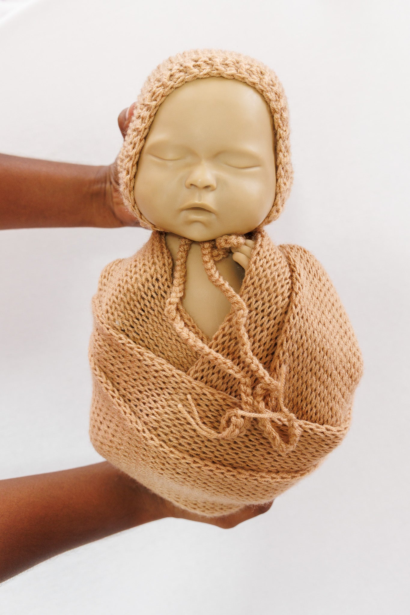 Knitted Wrap - Beige