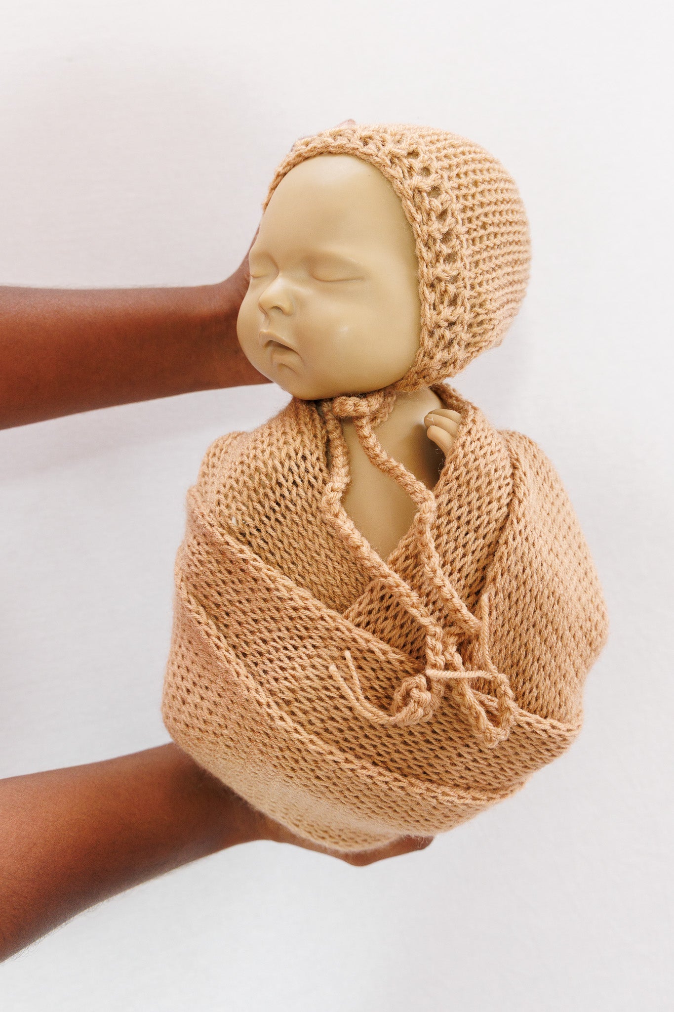Knitted Wrap - Beige
