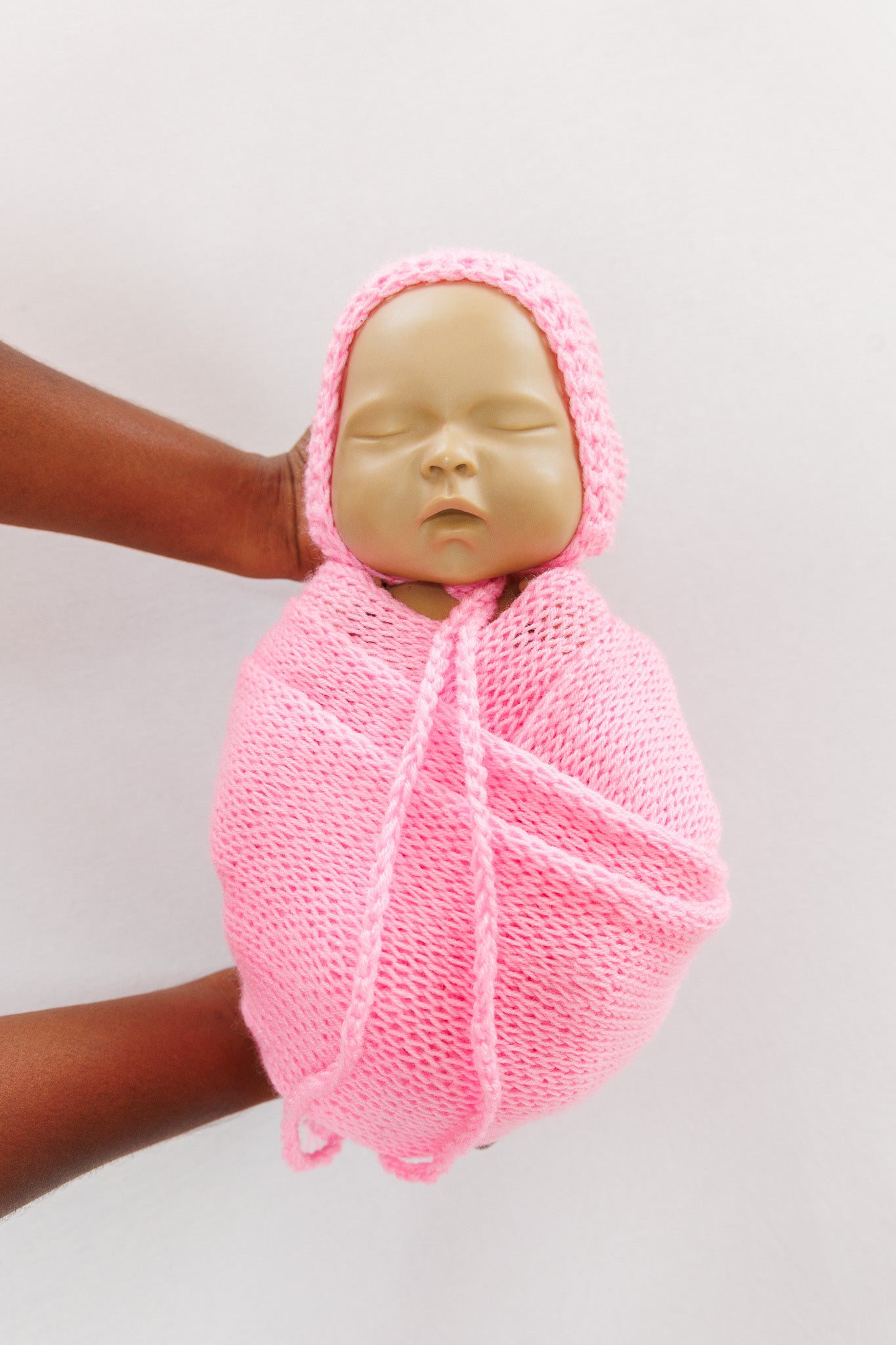 Knitted Wrap - Pink