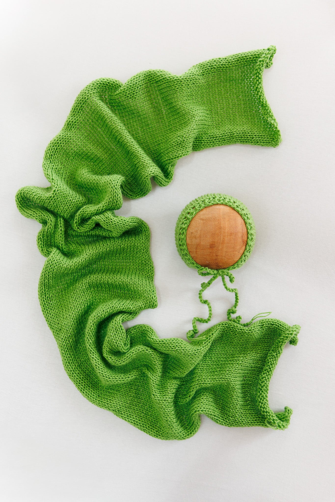 Knitted Wrap - Green