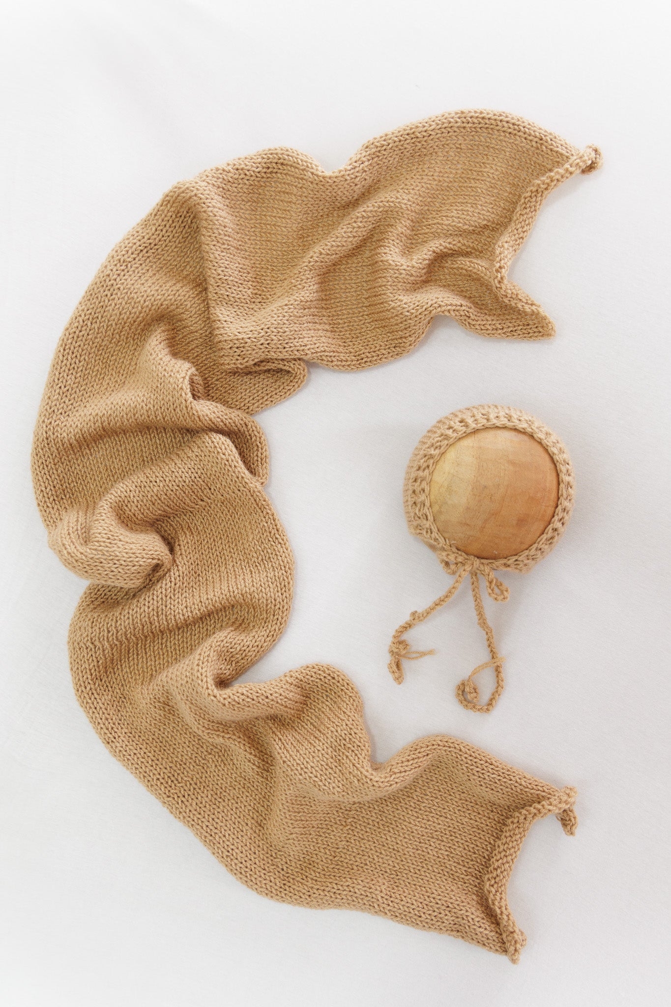 Knitted Wrap - Beige
