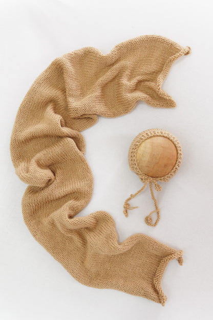 Knitted Wrap - Beige