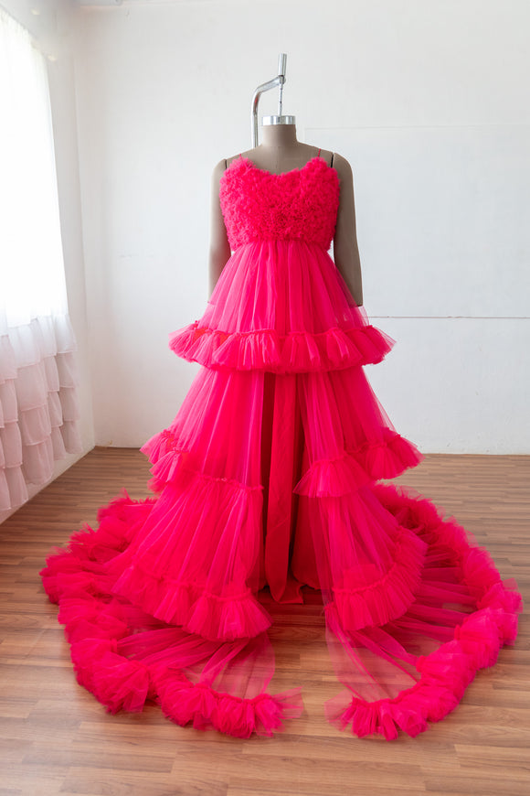 Linsha gown - Magenta Pink