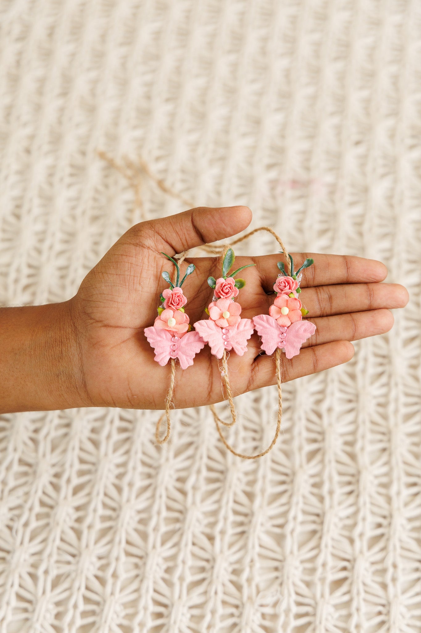 Butterfly Headband - Peach