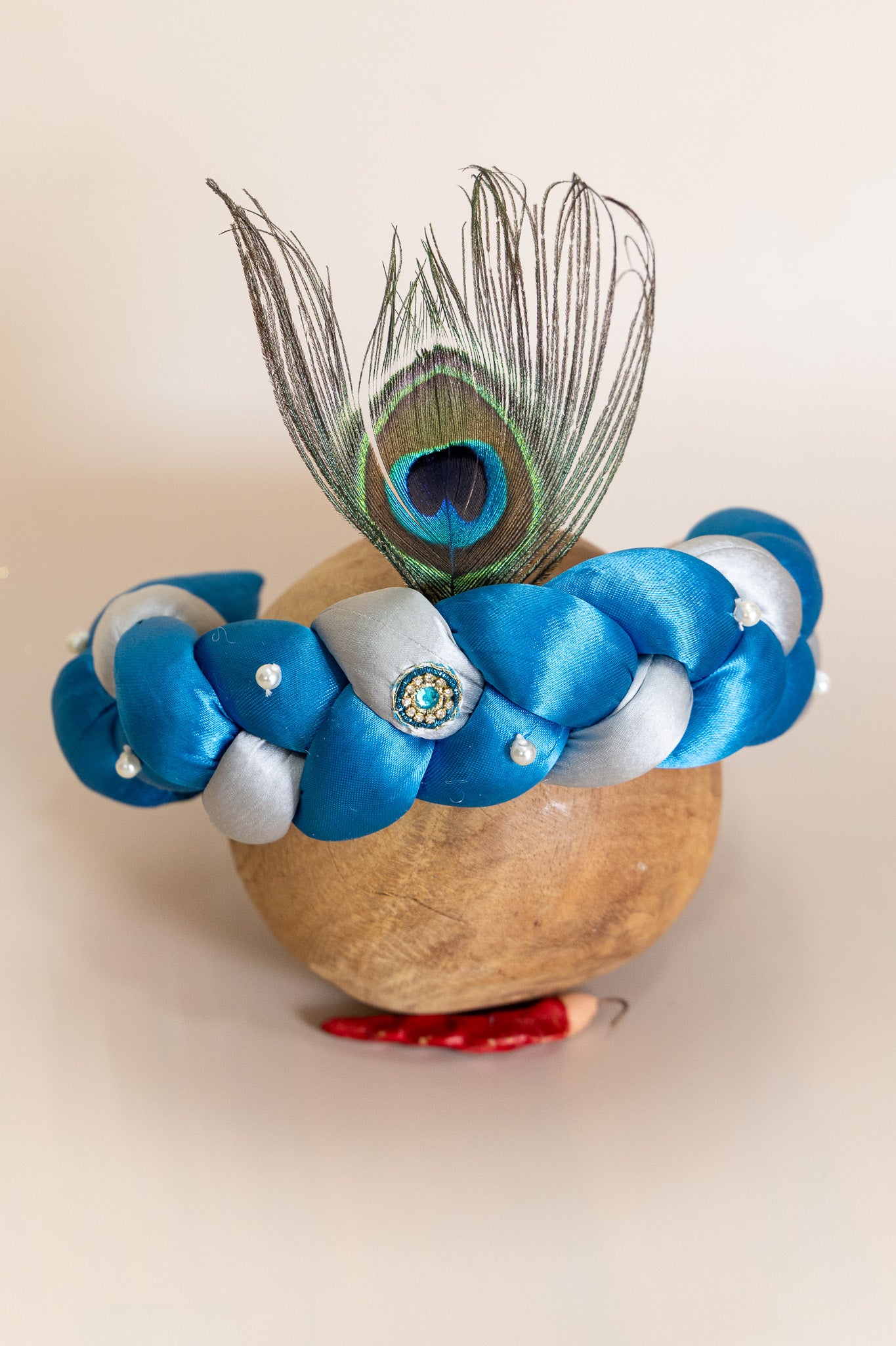 Blue Krishna Turban