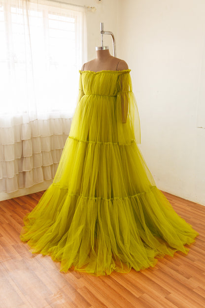 RTS Treeza gown - Olive L-XL