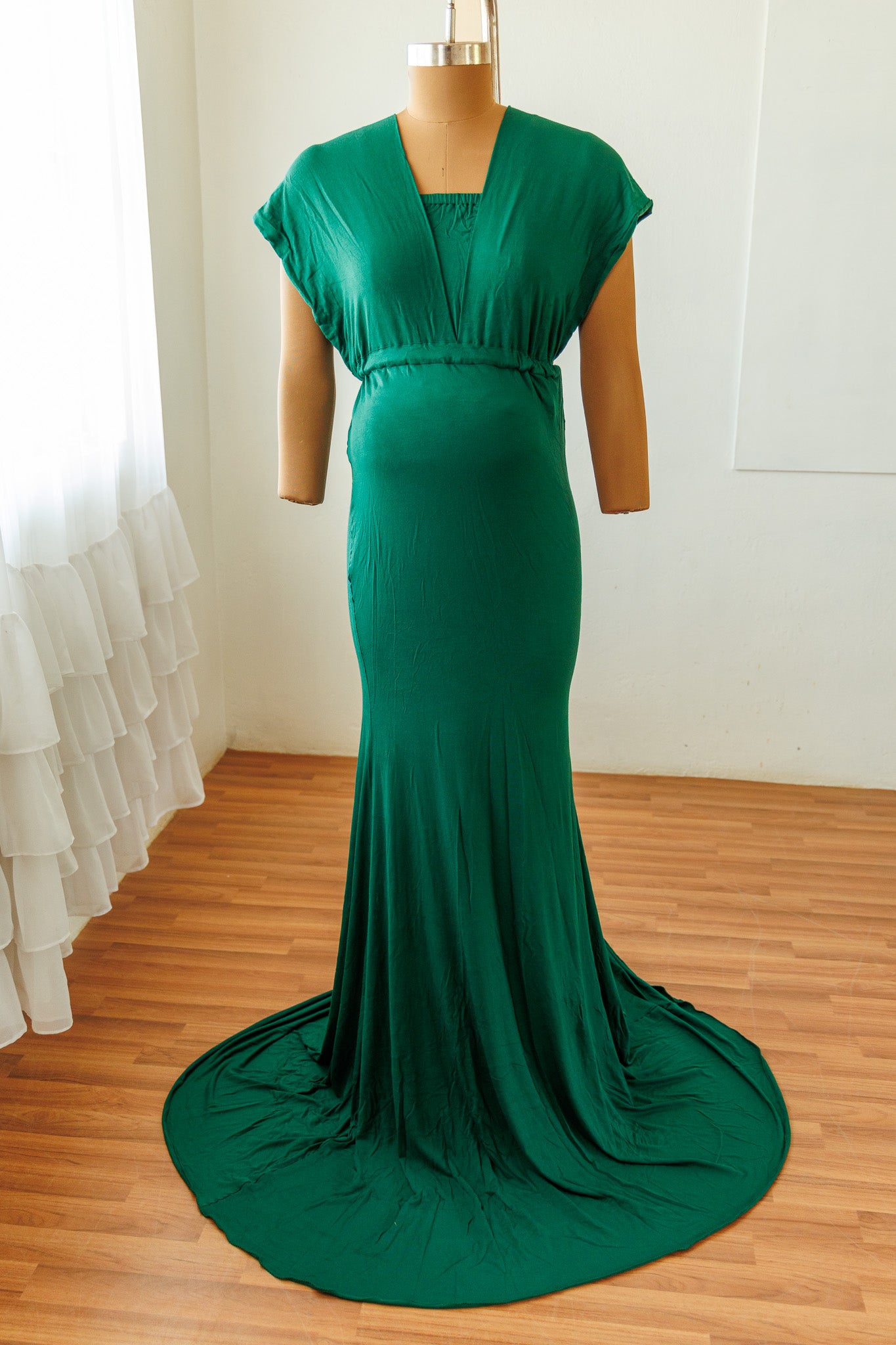 Convertible gown - Bottle Green