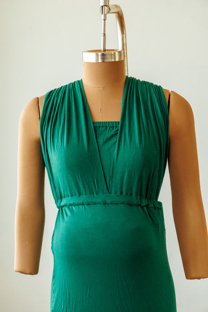 Convertible gown - Bottle Green