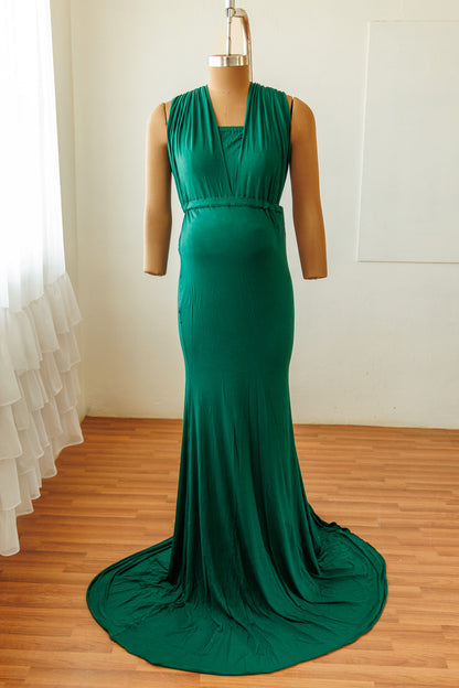 Convertible gown - Bottle Green