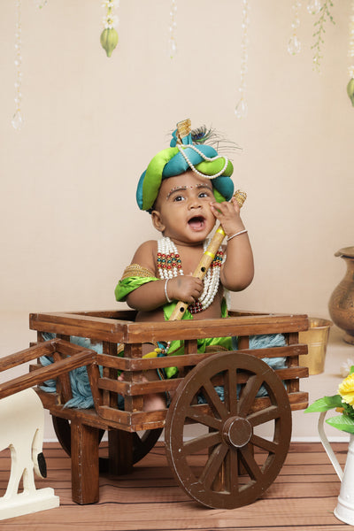 Krishna Outfit - Parrot