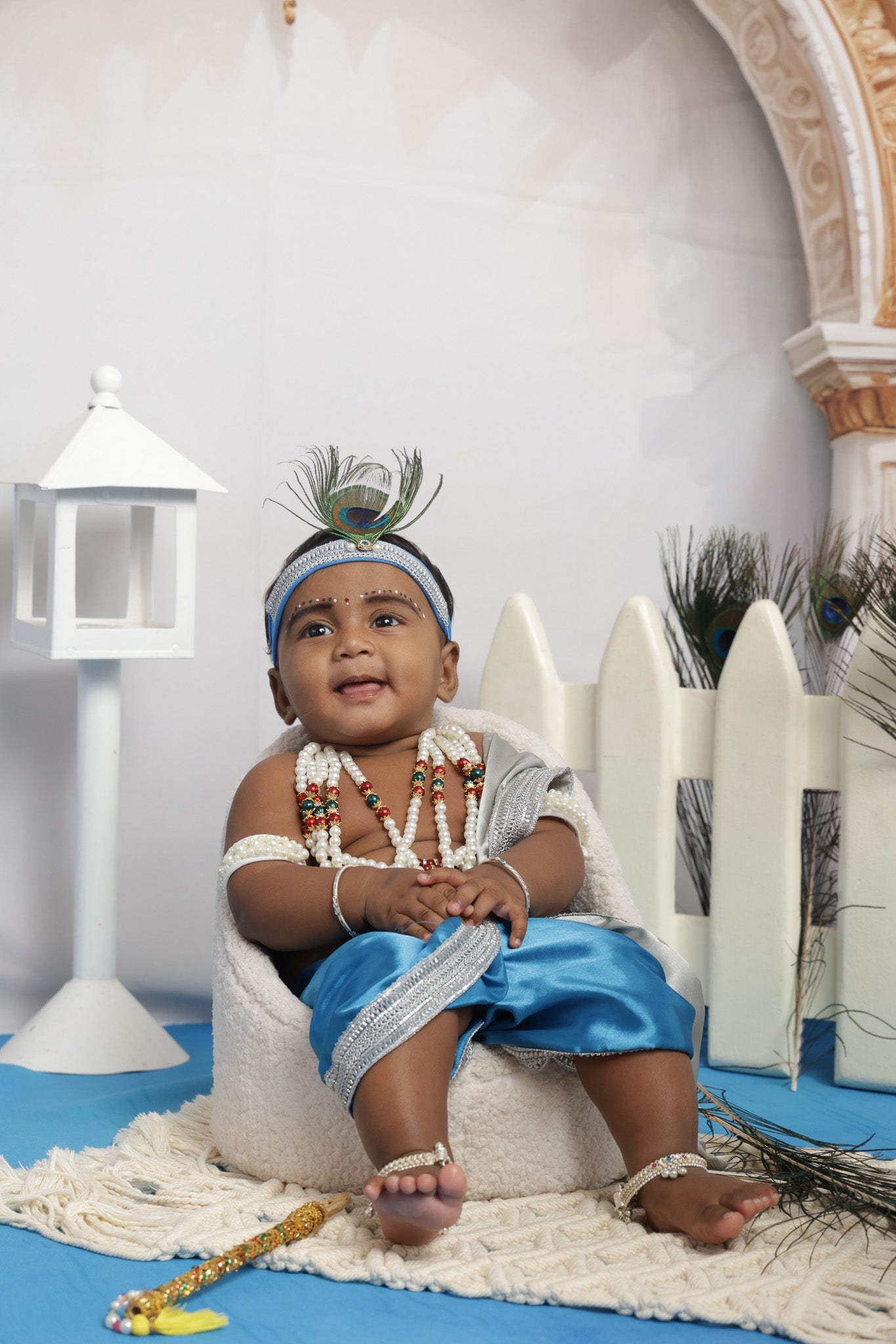 Krishna Outfit - Silver