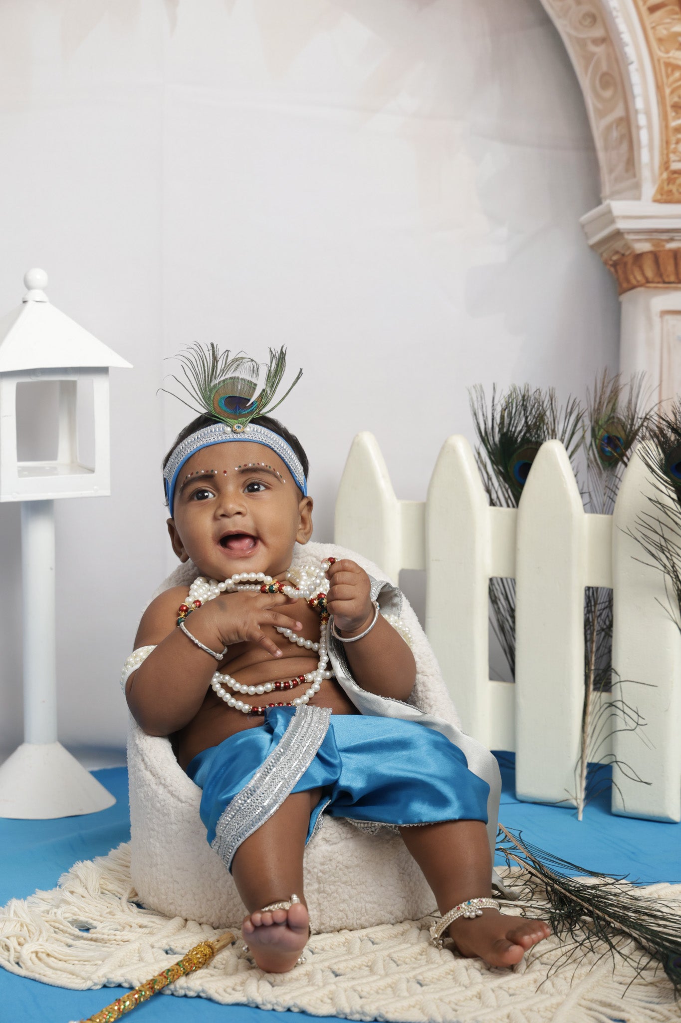 Krishna Outfit - Silver