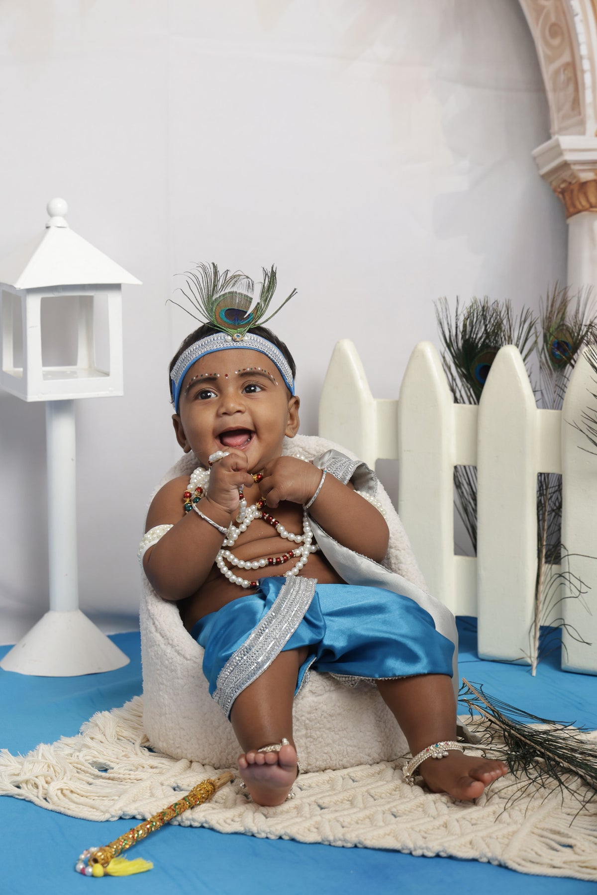 Krishna Outfit - Silver