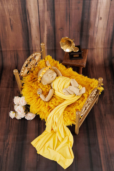 Metal Bed Gold Theme
