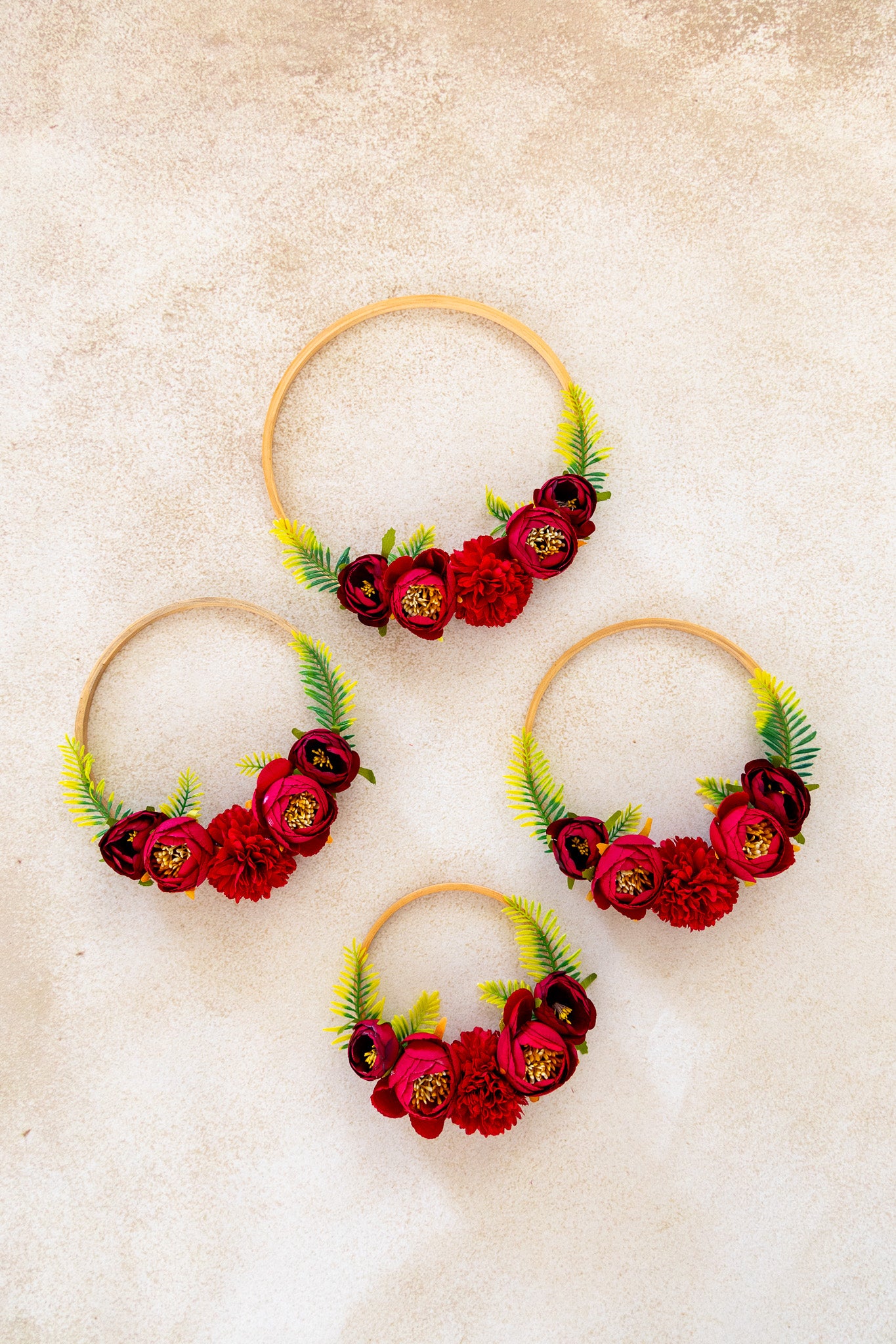 Mansi Floral Hoops