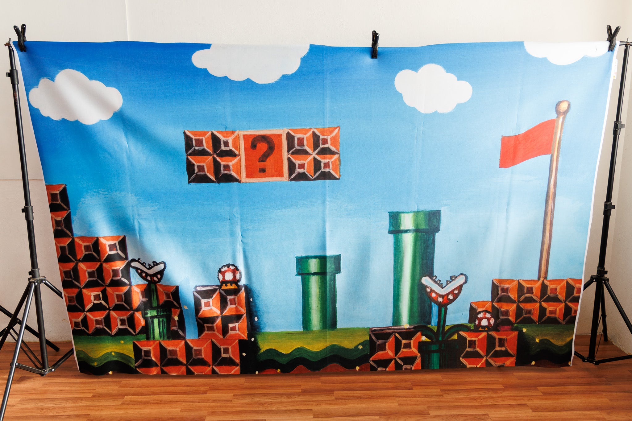 Super mario 5x8 ft- Fabric (BAD032)