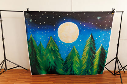December night 5x6 ft- Fabric (BKC045)