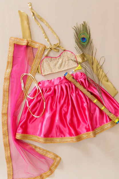 Radha Outfit - Pink
