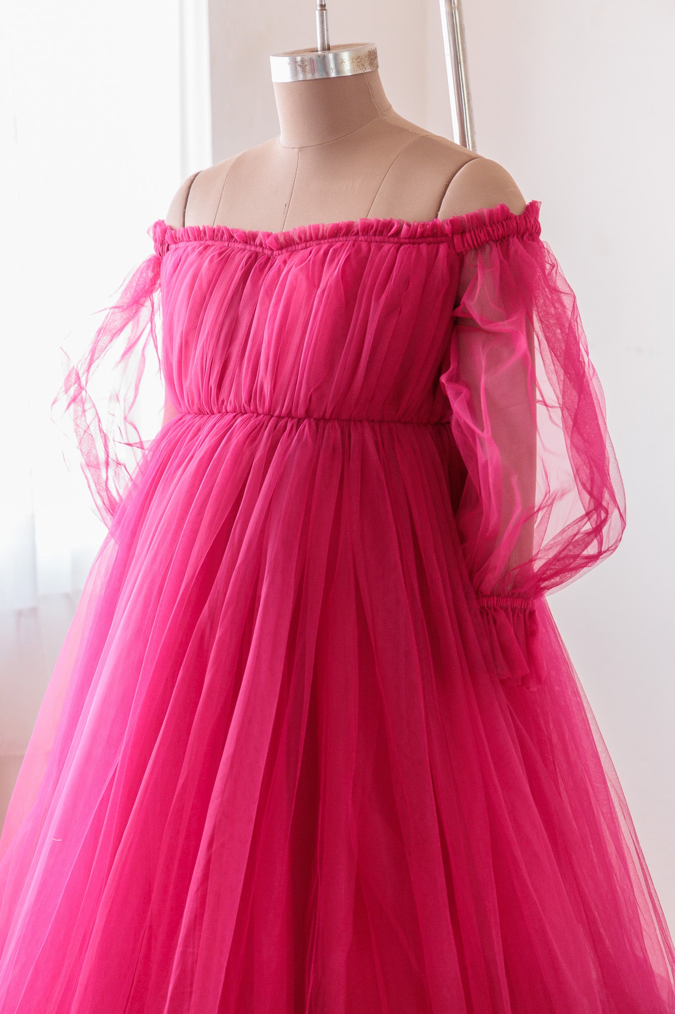 Stefina gown - Beetroot Pink