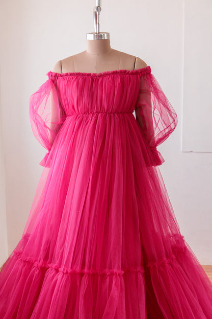 Stefina gown - Beetroot Pink