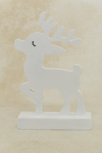 White Reindeer Set of 2