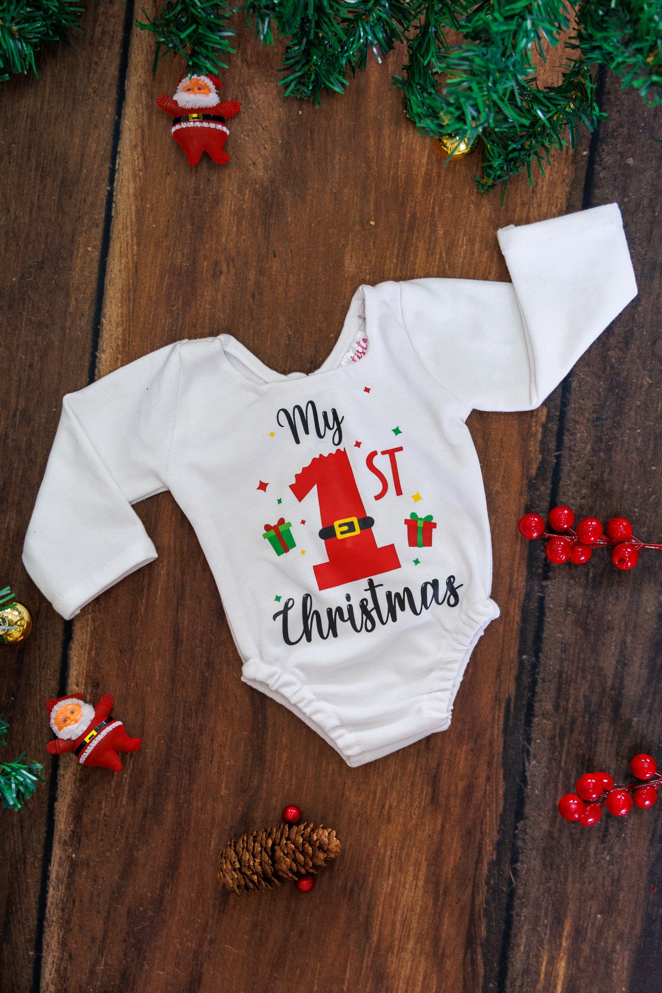 1st Christmas Romper